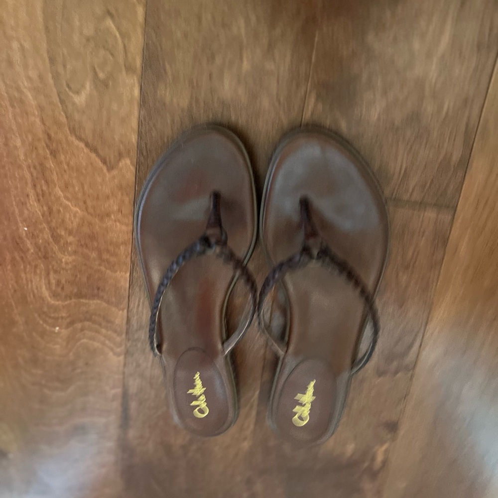 Cole Haan Brown Sandals with Cushioned Footbed